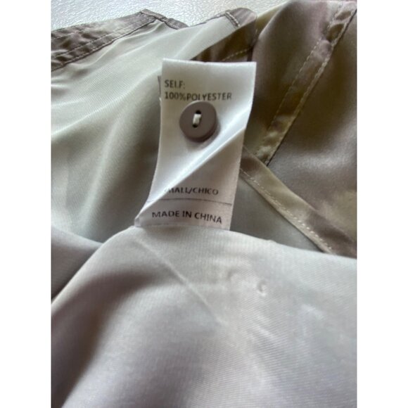 Fashion Nova XL Grey & White Tie-Dye Button-Up Long Sleeve Shirt Y2K Boho Hippie - Picture 5 of 7